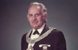 In Memoriam Joe Banyay (1920 – 1997) former member of Shrine (Shriners) staff’s (British Columbia & Yukon – Penticton Shrine Club)