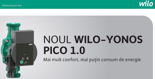 CP -Wilo lansează o nouă pompă - Wilo-Yonos PICO 1.0