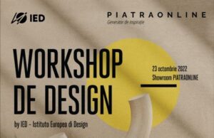 PiatraOnline împreună cu Istituto Europeo di Design (IED) organizează un workshop gratuit pentru studenții la design și arhitectură