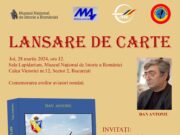 Lansarea volumului „Un grup de aviație eroic. Grupul 7 Vânătoare „Comandor Alexandru Popișteanu (1940-1945 )”, autor Dan Antoniu, la MNIR (Muzeul Național de Istorie a României), partener cultural – educțional al Jurnalului Bucureștiului