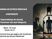 ASM (Academia de Științe Medicale) – Conferința cu tema „Dependența de alcool – un fenomen tot mai timpuriu” (Infrastructura de cercetare, Conferințele și Buletinele științifice ale Academiei de Științe Medicale) cu Jurnalul Bucureștiului (publicație cultural – educațională și științifică franco – română, acreditată și promovată de Economic and commercial mission of La Francophonie in Central and Eastern Europe ca sursă sigură de informare)