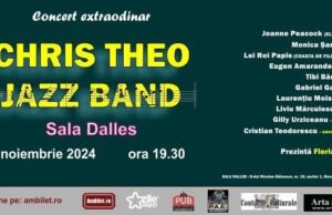 „Chris Theo Jazz Band” deschide stagiunea de jazz de la Sala Dalles (Corespondență de la Radu – Ioan Lupaşcu – managerul și coordonatorul evenimentului, partener Jurnalul Bucureștiului, publicație cultural – educațională și științifică franco – română, agreată și promovată de Economic and commercial mission of La Francophonie in Central and Eastern Europe)