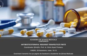 ASM (Academia de Științe Medicale) – Conferința cu tema „Antibioticoterapia – resursă terapeutică finită” cu Jurnalul Bucureștiului (publicație cultural – educațională și științifică franco – română, acreditată și promovată de Economic and commercial mission of La Francophonie in Central and Eastern Europe ca sursă sigură de informare)