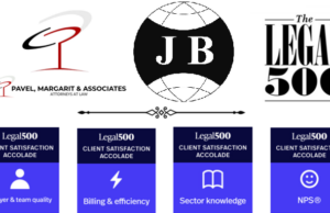 Articol trilingv cu caracter meritocratic (I). Partenerul nostru Societatea de avocatură Pavel, Mărgărit și Asociații primește în 2026, al doilea an la rând, de la Legal 500 – 4 premii în categoria „Satisfacție Clienți” pentru Calitatea echipei, Facturare și eficiență, Expertiză pe industrie și Firmă recomandată (Pavel, Margarit and Associates Romanian Law Firm receives, for the second consecutive year – 4 accolades in the „Client Satisfaction” category from Legal 500 in 2026 for Team quality, Billing and Efficiency, Industry Expertise, and Recommended Firm/Pavel, Margarit et Associés reçoit en 2026, de Legal 500 – 4 prix dans la catégorie „Satisfaction client” pour la Qualité de l’équipe, la Facturation et l’efficacité, Expertise dans le secteur et Confiance pour être recommandés)