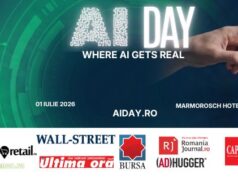 Articol tehnologoc bilingv (Bilingual technology article). AI Day – Primul eveniment din România dedicat exclusiv implementării concrete, legale și strategice a Inteligenței Artificiale în organizații (AI Day – The first event in Romania dedicated exclusively to the concrete, legal, and strategic implementation of Artificial Intelligence in organizations) – cu Jurnalul Bucureștiului (publicație cultural – educațională și științifică franco – română cu caracter academic al CUFR – Centre of French Graduate and Postgraduate advice, education and R&D)