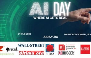 Articol tehnologoc bilingv (Bilingual technology article). AI Day – Primul eveniment din România dedicat exclusiv implementării concrete, legale și strategice a Inteligenței Artificiale în organizații (AI Day – The first event in Romania dedicated exclusively to the concrete, legal, and strategic implementation of Artificial Intelligence in organizations) – cu Jurnalul Bucureștiului (publicație cultural – educațională și științifică franco – română cu caracter academic al CUFR – Centre of French Graduate and Postgraduate advice, education and R&D)